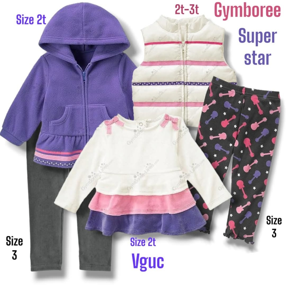 Gymboree Toddler Outfit Set - Purple, Pink, White